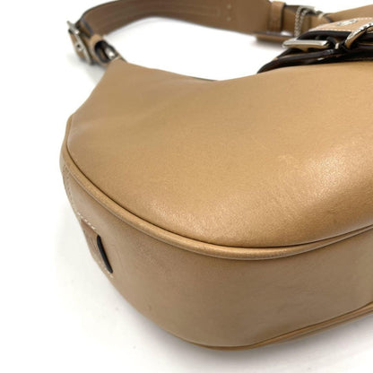 COACH Shoulder Bag Purse 7548 Leather Brown Authentic