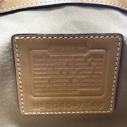 COACH Shoulder Bag Purse 7548 Leather Brown Authentic