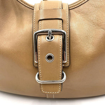 COACH Shoulder Bag Purse 7548 Leather Brown Authentic