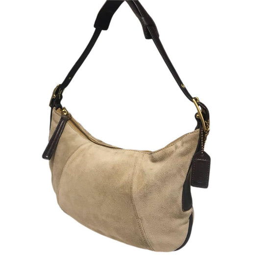 COACH Shoulder Bag Purse Soho Suede Brown Authentic