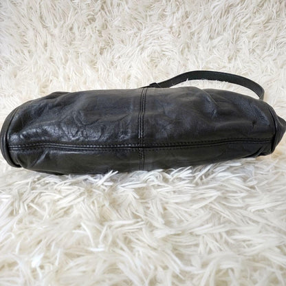 Dolce & Gabbana Shoulder Bag Purse Leather Black Authentic
