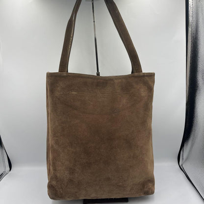 GIVENCHY Hand Bag Tote Purse 2way 4G Canvas Suede Brown Authentic
