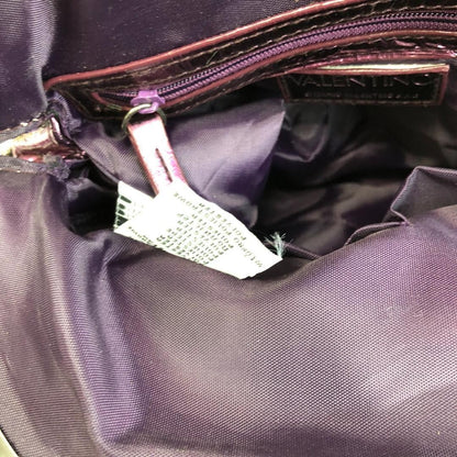 Valentino Hand Shoulder Bag Tote Purse Purple Authentic
