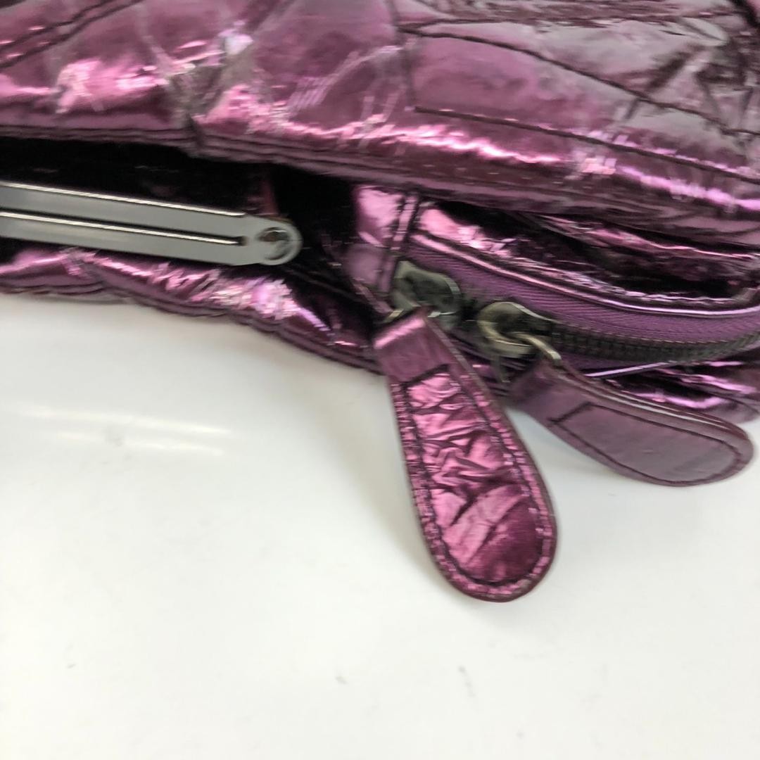 Valentino Hand Shoulder Bag Tote Purse Purple Authentic