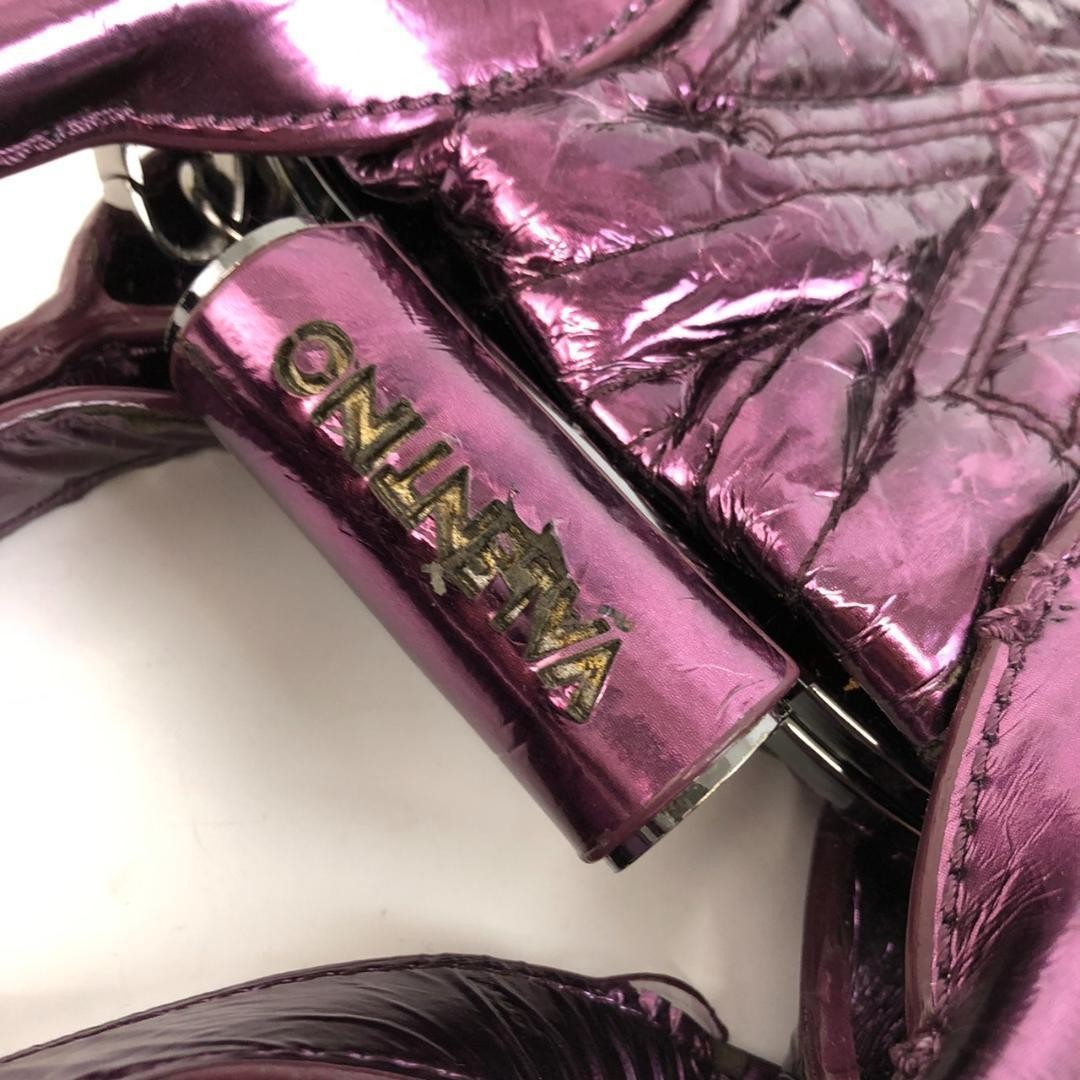 Valentino Hand Shoulder Bag Tote Purse Purple Authentic