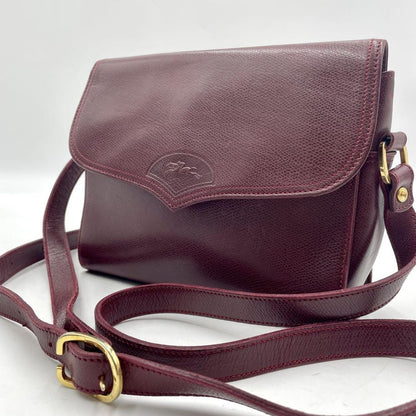 Longchamp Shoulder Bag Purse Leather Authentic