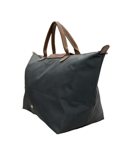 Longchamp Hand Bag Tote Purse Le Pliage Gray Authentic