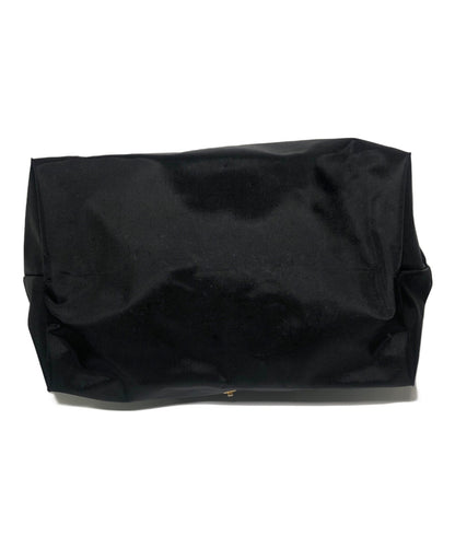 Longchamp Hand Bag Tote Purse Le Pliage Black Brown Authentic