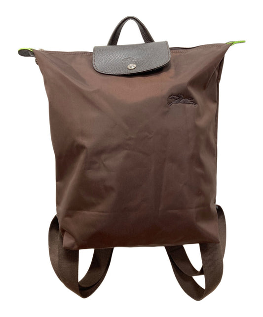 Longchamp Backpack Le Pliage Nylon Brown Authentic