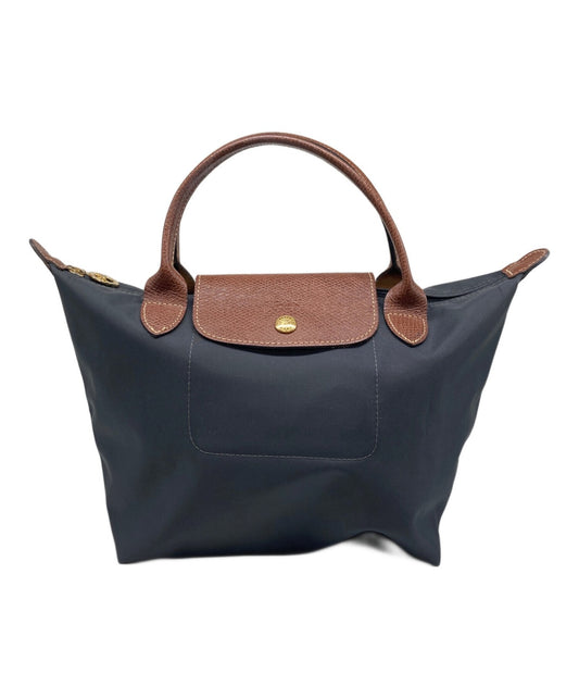 Longchamp Hand Bag Tote Purse Le Pliage Navy Authentic