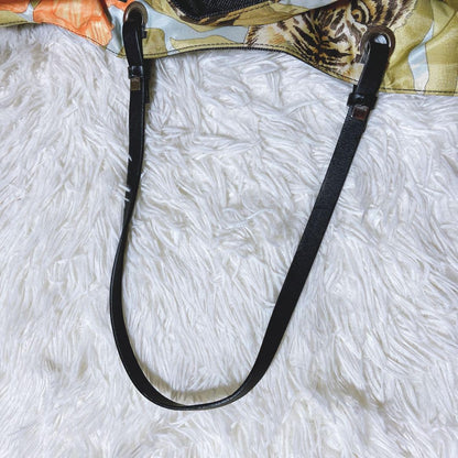 Salvatore Ferragamo Hand Bag Tote Purse Gancini Multicolor Authentic