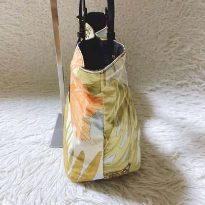 Salvatore Ferragamo Hand Bag Tote Purse Gancini Multicolor Authentic