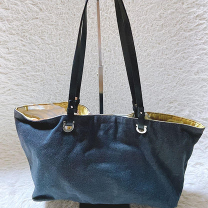Salvatore Ferragamo Hand Bag Tote Purse Gancini Multicolor Authentic