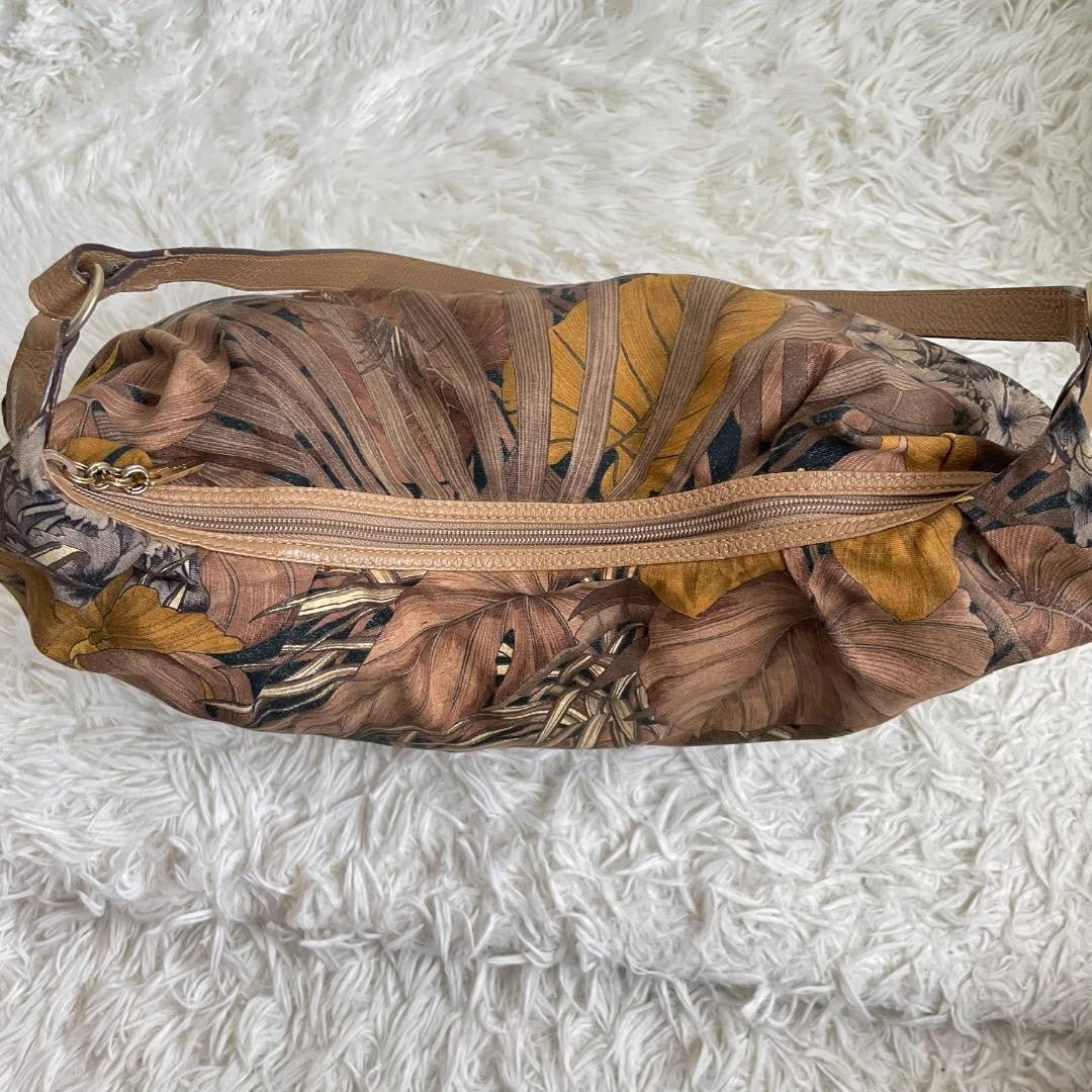 Salvatore Ferragamo Hand Bag Tote Purse Brown Multicolor Authentic