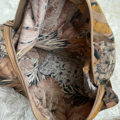Salvatore Ferragamo Hand Bag Tote Purse Brown Multicolor Authentic