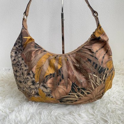 Salvatore Ferragamo Hand Bag Tote Purse Brown Multicolor Authentic