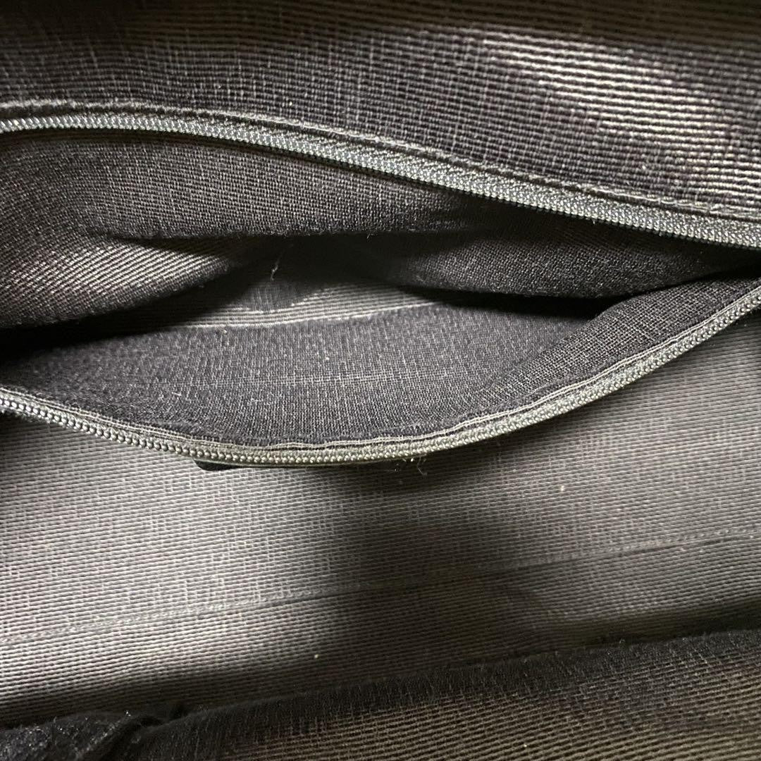 Salvatore Ferragamo Hand Bag Tote Purse Mini Boston Gancini Leather Canvas Black