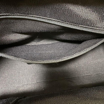 Salvatore Ferragamo Hand Bag Tote Purse Mini Boston Gancini Leather Canvas Black