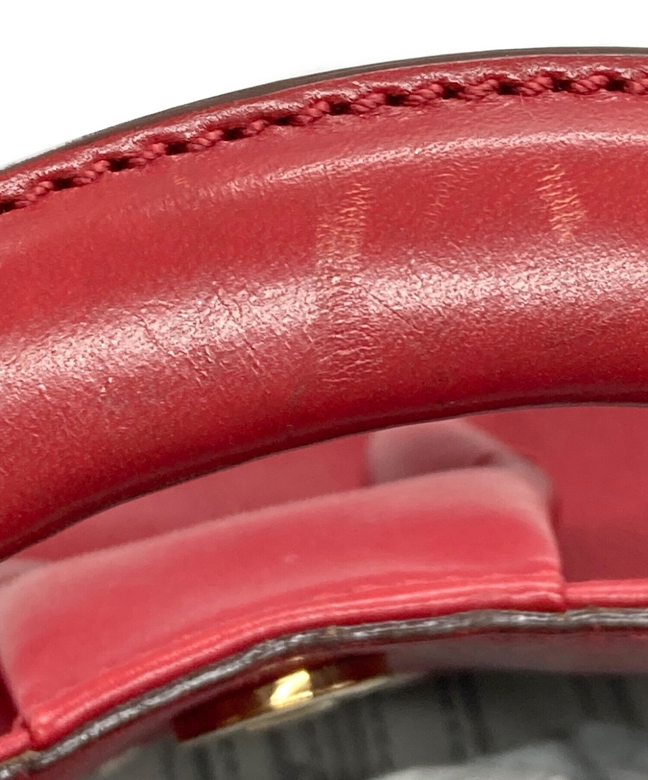 Salvatore Ferragamo Hand Shoulder Bag Tote Purse 2way Gancini Red Authentic
