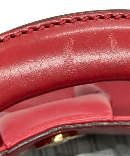Salvatore Ferragamo Hand Shoulder Bag Tote Purse 2way Gancini Red Authentic