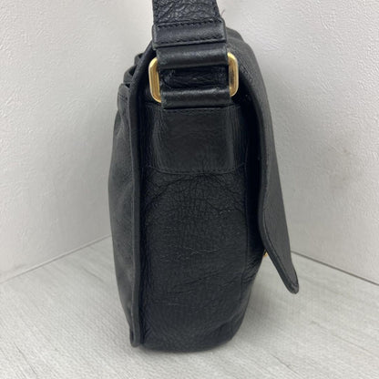 PRADA Shoulder Bag Purse Leather Black Authentic