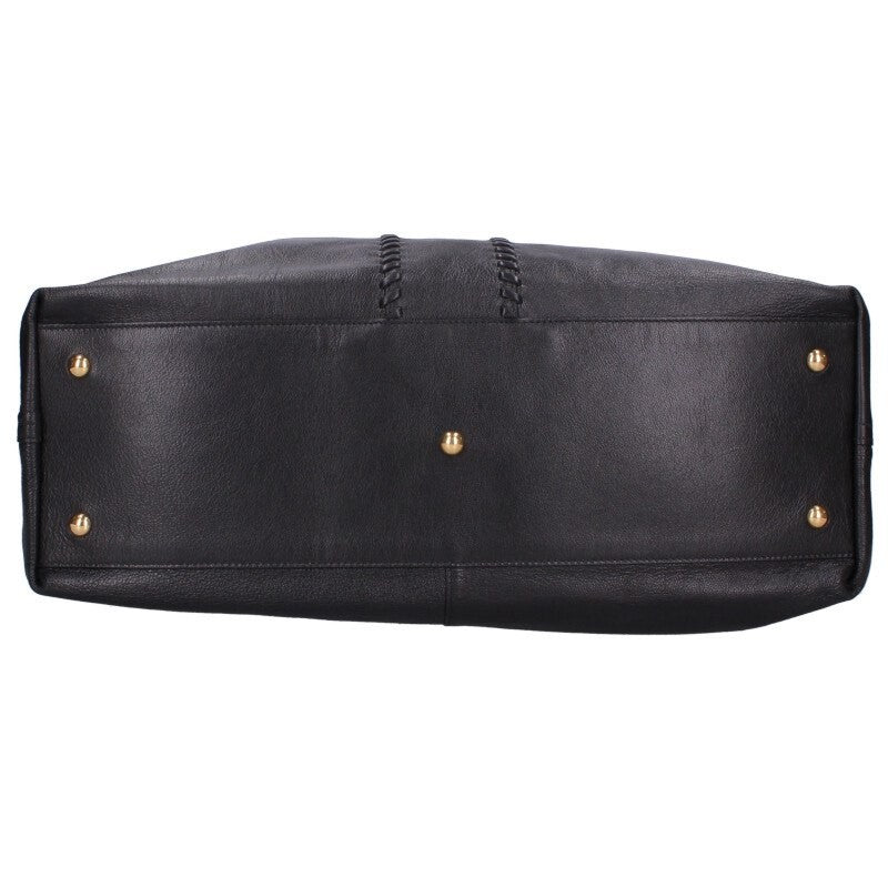 Saint Laurent Hand Bag Tote Purse Y Line Black Brown Authentic