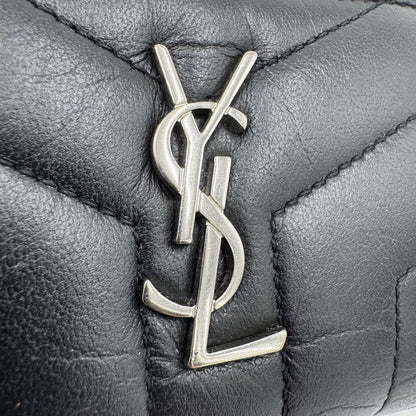 Saint Laurent Coin Case Card Holder Wallet Purse Compact YSL Cassandra Black