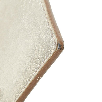 Saint Laurent Card Case Holder Wallet Compact Purse YSL Cassandra Gold Authentic