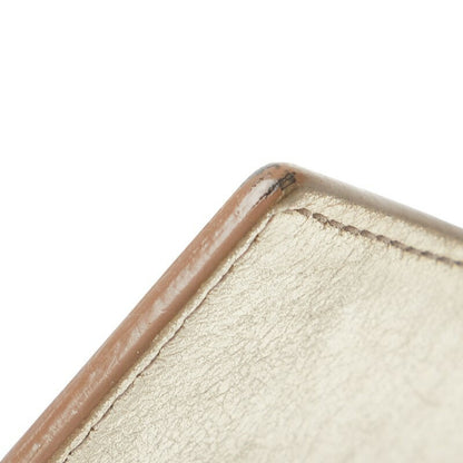 Saint Laurent Card Case Holder Wallet Compact Purse YSL Cassandra Gold Authentic
