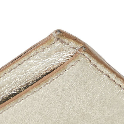 Saint Laurent Card Case Holder Wallet Compact Purse YSL Cassandra Gold Authentic