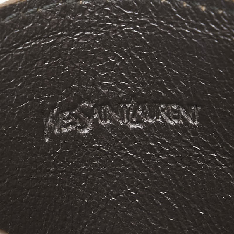 Saint Laurent Card Case Holder Wallet Compact Purse YSL Cassandra Gold Authentic