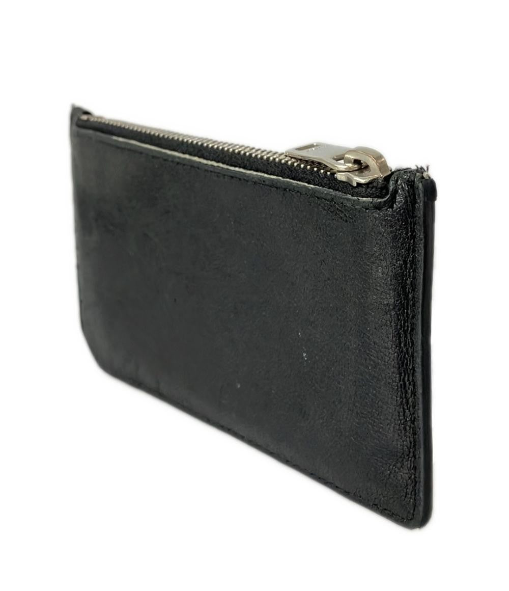 Saint Laurent Paris Card Case Holder Wallet Compact Purse Logo Black Authentic