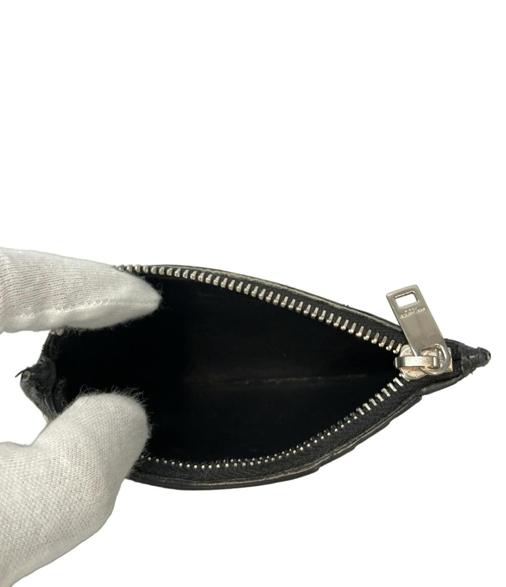Saint Laurent Paris Card Case Holder Wallet Compact Purse Logo Black Authentic