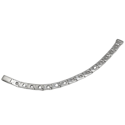 GUCCI Bracelet Bangle Cutout Chain Silver 925 Women Accessory Authentic