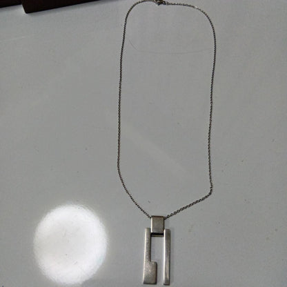 GUCCI Necklace Pendant Silver 925 Women Accessory Authentic