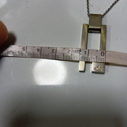 GUCCI Necklace Pendant Silver 925 Women Accessory Authentic
