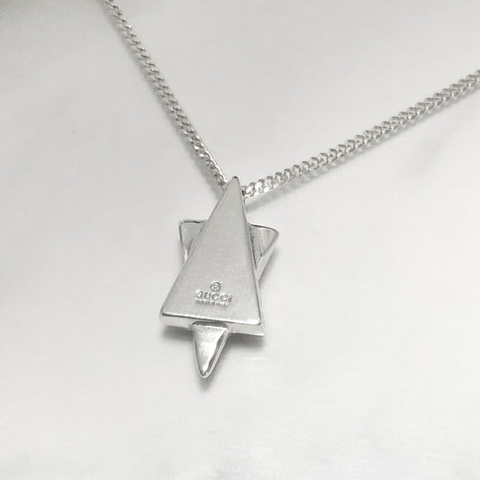 GUCCI Necklace Pendant Mini Star Silver 925 Women Accessory Authentic