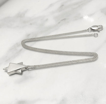 GUCCI Necklace Pendant Mini Star Silver 925 Women Accessory Authentic