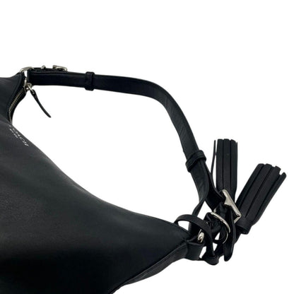 COACH Hand Shoulder Bag Tote Purse 2way Turn Lock Leather Black Authentic
