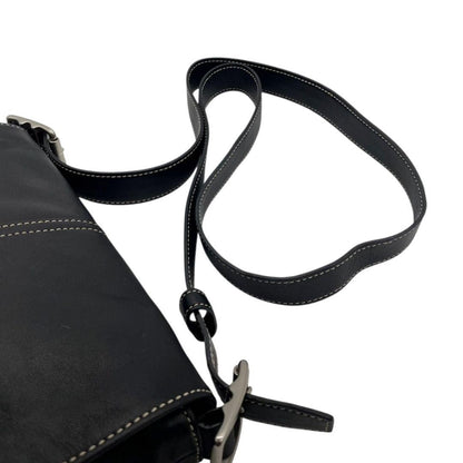 COACH Shoulder Bag Purse 9848 Leather Black Authentic