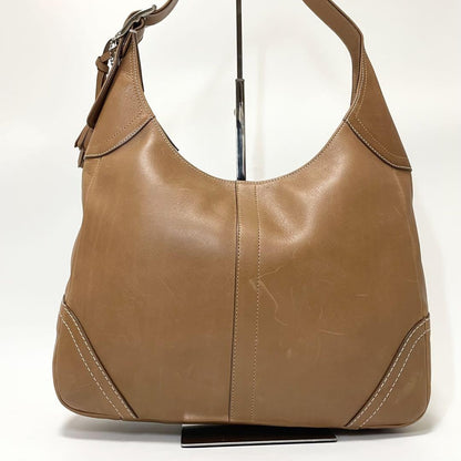 COACH Shoulder Bag Purse 10280 Leather Camel Authentic