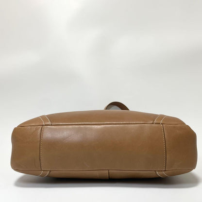 COACH Shoulder Bag Purse 10280 Leather Camel Authentic