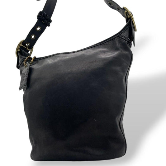 COACH Shoulder Bag Purse 11422 Leather Black Authentic