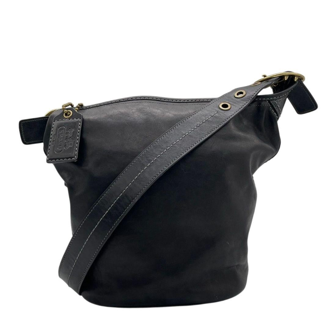 COACH Shoulder Bag Purse 11422 Leather Black Authentic