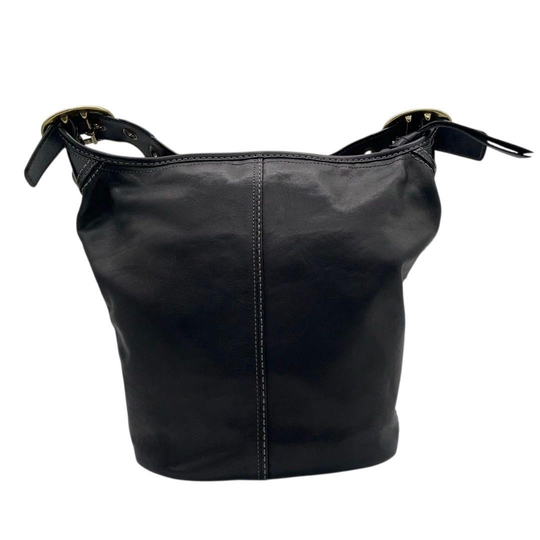 COACH Shoulder Bag Purse 11422 Leather Black Authentic