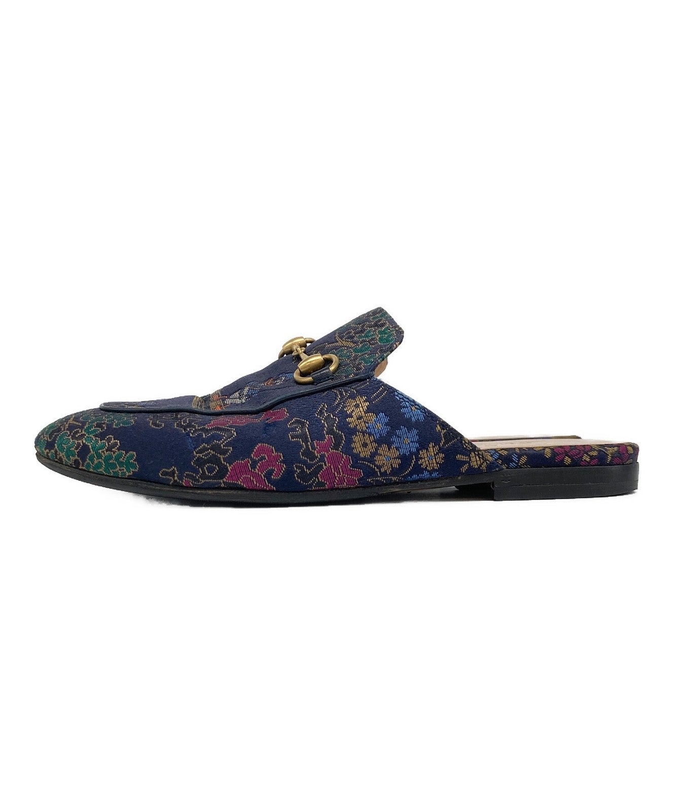 GUCCI DISNEY Mule Shoes EU 37 US 7 Navy Authentic
