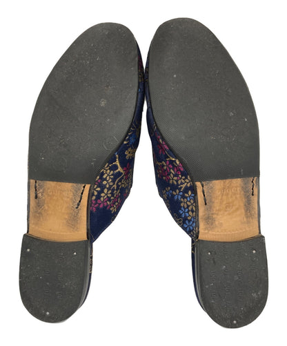 GUCCI DISNEY Mule Shoes EU 37 US 7 Navy Authentic