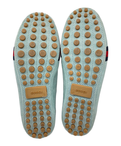 GUCCI Flat Shoes Pumps Heel EU 37 US 7 Sky Blue Authentic