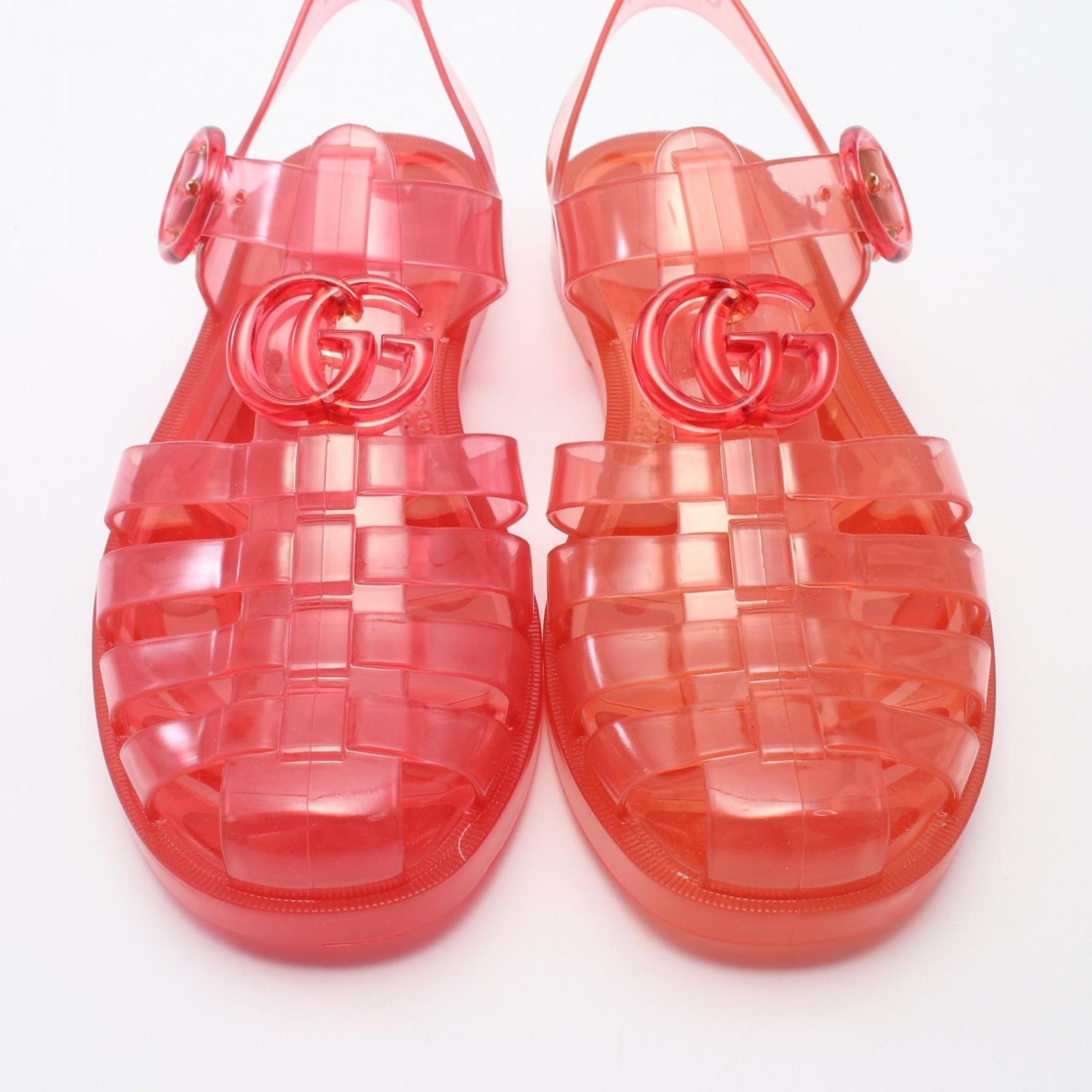 GUCCI Sandals Shoes GG Marmont EU 36 US 6 Red Authentic