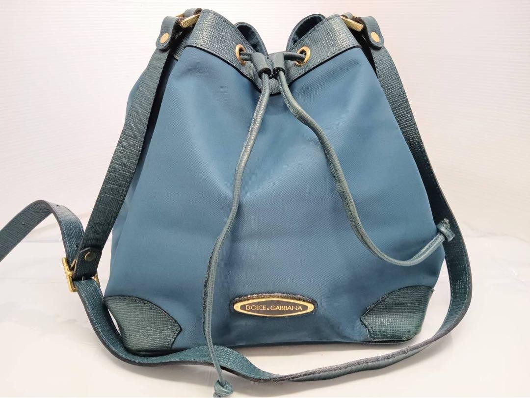 Dolce & Gabbana Shoulder Bag Purse Blue Authentic